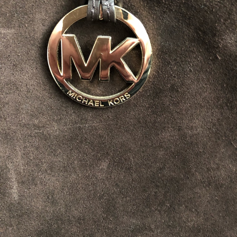 Michael Kors Large Suede Bag - Picture 4 of 6